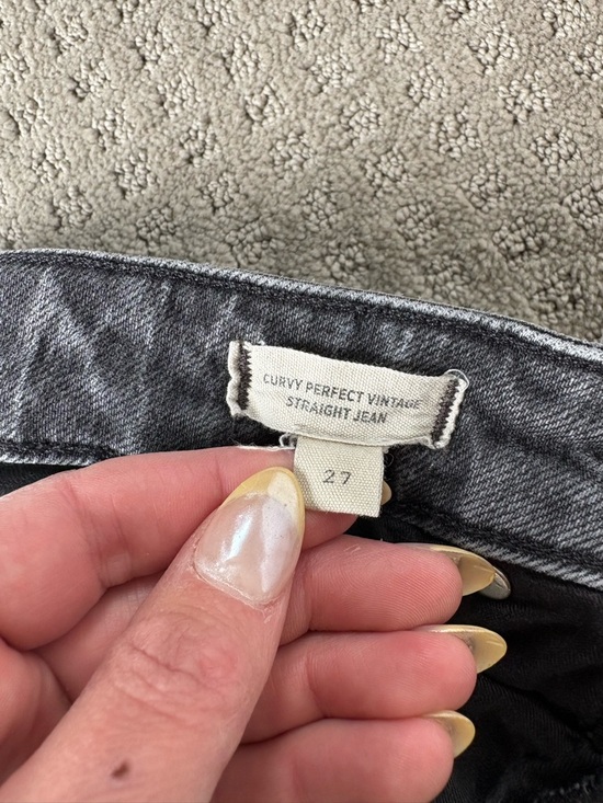 Madewell High-Waist Curve Love Washed Black Denim Jeans - Picture 6 of 6